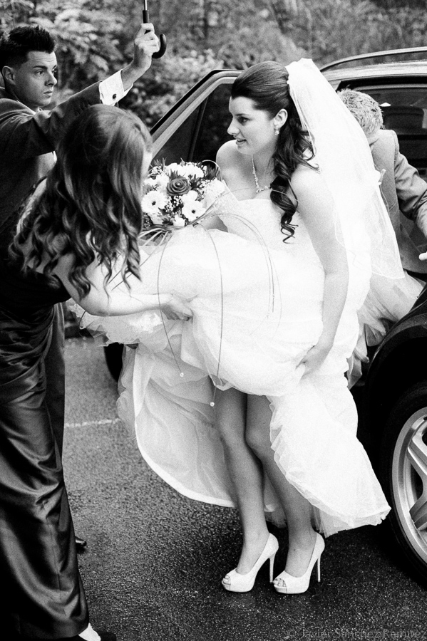 black & white wedding photography