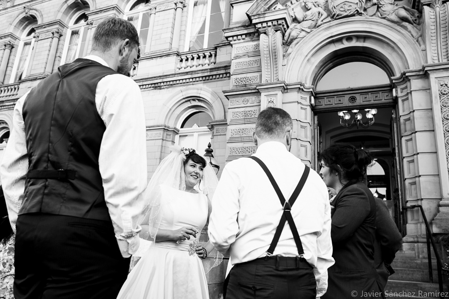 Black and white wedding photographer