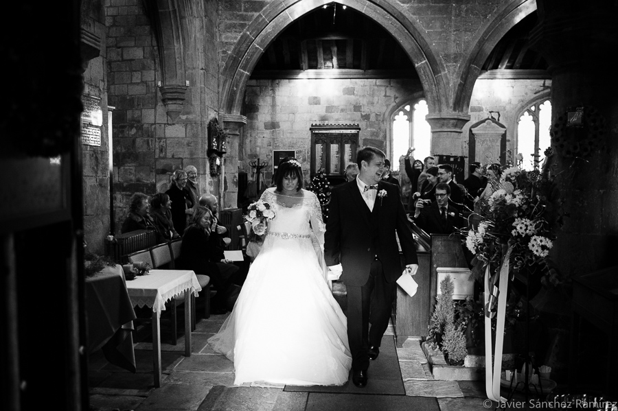 After the wedding ceremony at Barnburgh, Doncaster